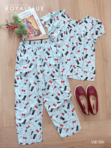 Bộ ngố tay con tôn, xanh nơ đỏ