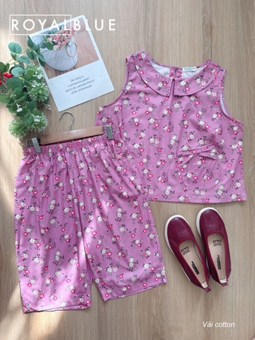 Lửng cổ bèo cotton xinh, tím hoa