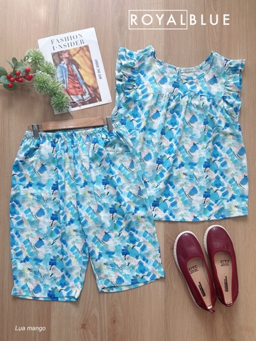 Lửng cánh tiên mango, hoa văn xanh