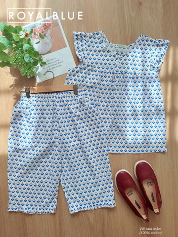 Lửng cánh tiên cotton nút, hoa xanh