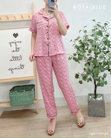 Ngố pijama hồng hoa