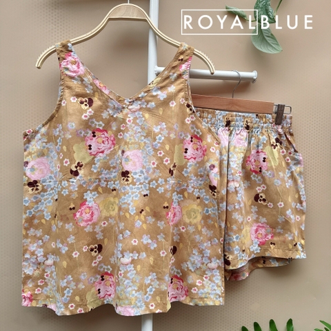 Đùi cổ tim 3 lỗ kate mềm, Vàng hoa