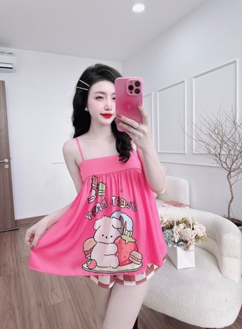 Đùi dây latin 3D hồng sin