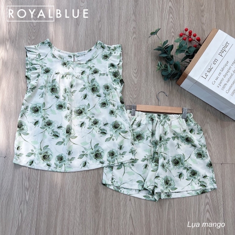 Đùi cánh tiên lụa hoa xanh