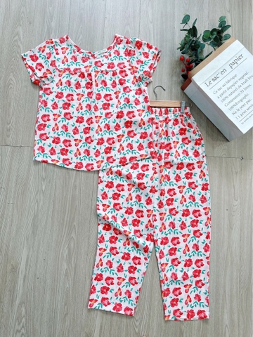 Ngố tay con mango hoa đỏ