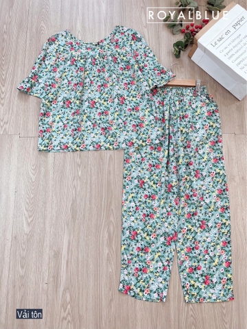 Bộ ngố tôn hoa đỏ xanh