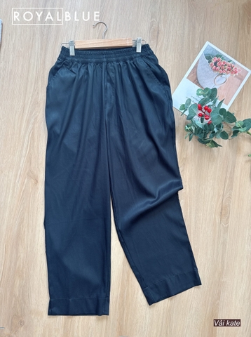 Quần baggy phong cách dễ thương, kate đen