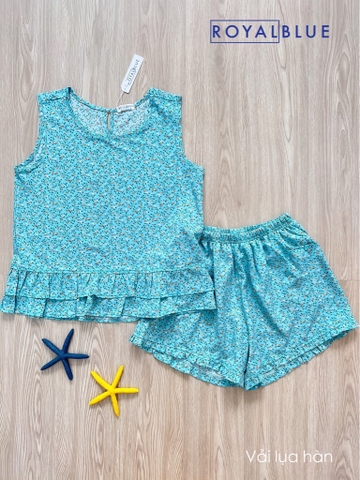 Đùi 2 tầng xanh hoa nhi