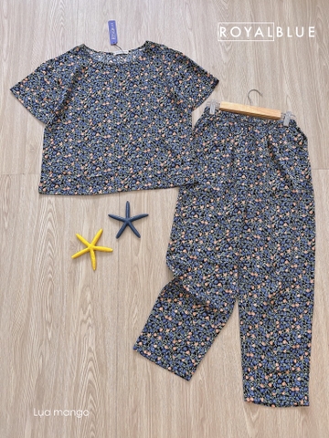 đồ bộ trung niên, đồ bộ tặng mẹ, royal blue shop