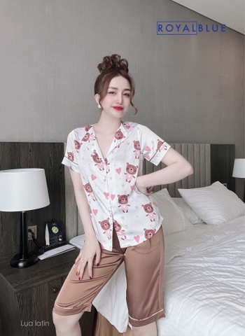 Lửng pijama trắng gấu