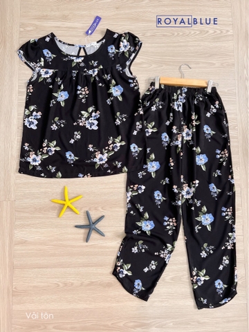 Ngố tay con đen hoa xanh