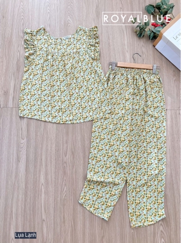 Ngố cánh tiên lụa lạnh xanh vàng