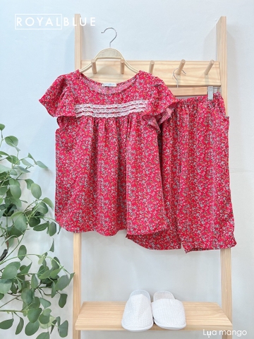 Lửng tay con phối ren đỏ hoa