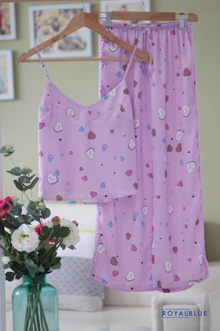 đồ bộ mặc nhà lụa satin