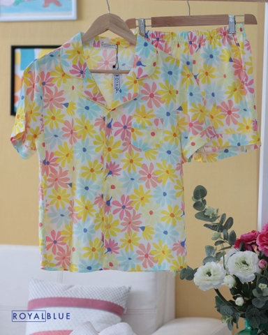 đồ bộ pijama, đồ mặc nhà, đồ bộ nữ, royal blue shop