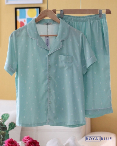 Lửng pijama xanh ngọc
