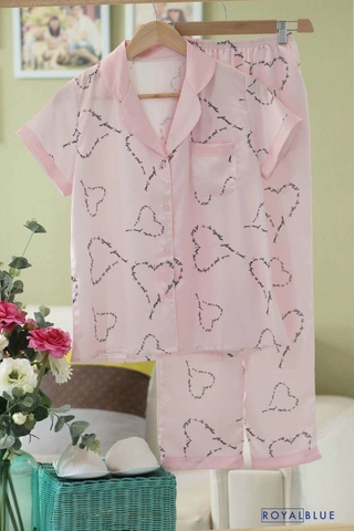 Bộ lụa dài satin CP06