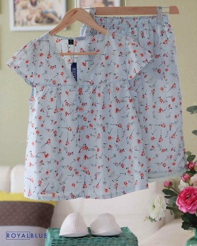 Lững cổ tim xanh bông cam