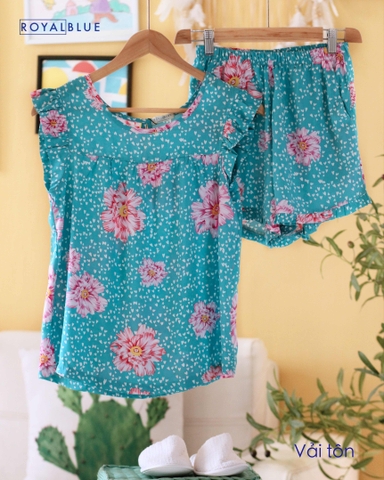 Đùi cánh tiên xanh hoa hồng