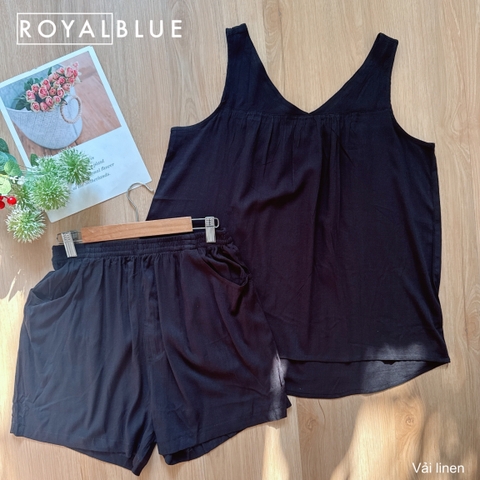 Đùi sát tay linen, den