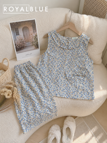 Lửng cổ bèo cotton, nhí vàng xanh