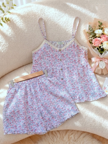 Đùi dây cotton ren, nhí đỏ