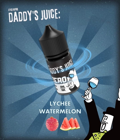 Daddy's Juice Zero Lyche Watermelon (30ml) (Dưa Hấu Vải)