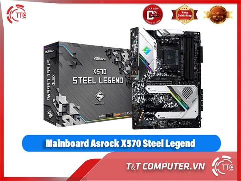 Mainboard ASROCK X570 Steel Legend (AMD X570, Socket AM4, ATX, 4 khe RAM DDR4)