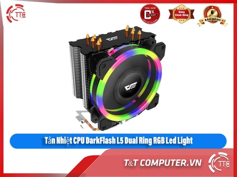 Tản Nhiệt CPU DarkFlash L5 Dual Ring RGB Led Light