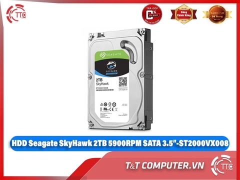HDD Seagate SkyHawk 2TB 5900RPM SATA 3.5”-ST2000VX008