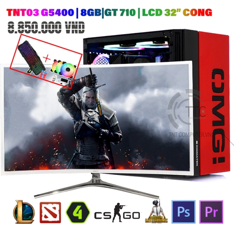 ICE3 TNT INTEL G5400 4C 3.7GHz/ Ram 8GB/ VGA 710 / LCD 32