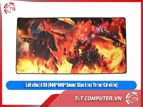 Lót chuột S5 (400*800*3mm/ Size lớn/ Trơn/ Có viền)