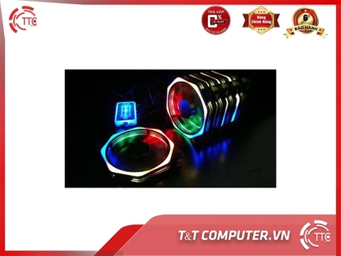 Bộ 8 Quạt Tản Nhiệt, Fan Case Coolmoon V8 Led RGB - Kèm Hub + Remote