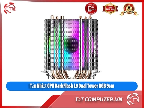Tản Nhiệt CPU DarkFlash L6 Dual Tower RGB 9cm
