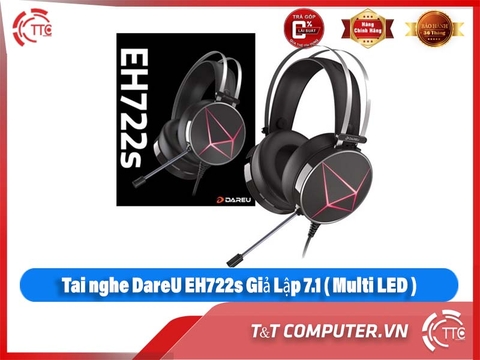Tai nghe DareU EH722s Giả Lập 7.1 ( Multi LED )
