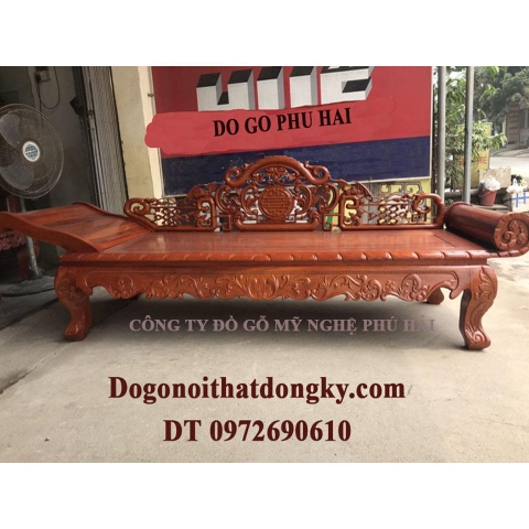 Ghế Gỗ Nằm Thư Giãn Mẫu Sofa Dành Cho Người Cao Tuổi GL21