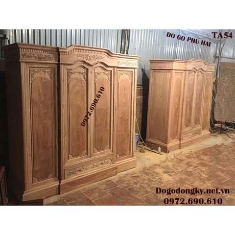 Nhận Đặt Đóng Các Mẫu Tủ Quần Áo Đẹp Theo Yêu Cầu TA54