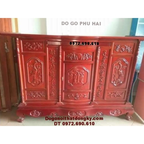 Mẫu Tủ Thờ Gỗ Đẹp, Tủ Thờ Gỗ Hương TT45