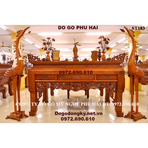 Mẫu Bàn Thờ Đẹp Đồ Gỗ Phú Hải Sản Xuất ST183