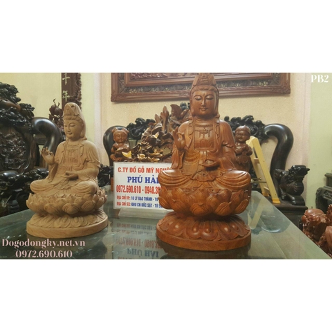 Tượng Gỗ Quan Âm ( Tượng Phật Quan Âm Bồ Tát ) Gỗ Hương FB02