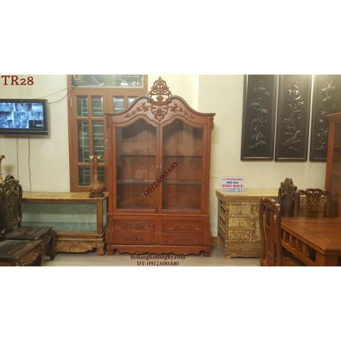 Tủ Rượu Trưng Bày Phòng Khách, Mẫu Tủ Để Rượu Đẹp TR28