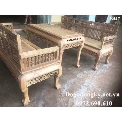 Nơi Bán Bàn Ghế Trường Kỷ Mẫu Cổ Gỗ Gụ Tại Phú Thọ B447