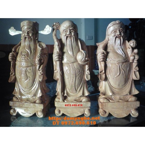 Ba ông tam đa Phúc lộc thọ gỗ Pomu TĐ02