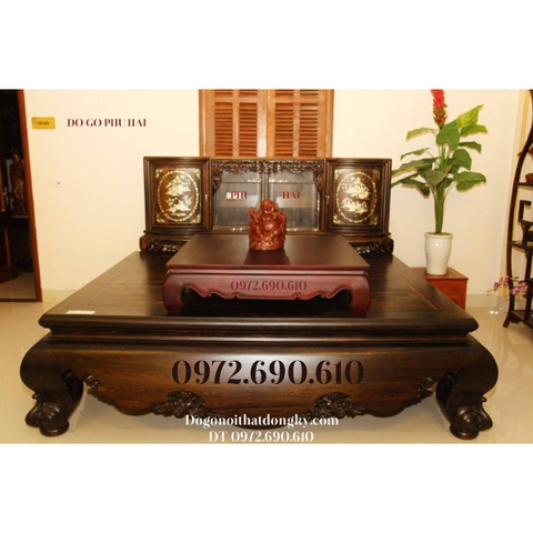 Sản Xuất SẬP GỖ GỤ, Nơi Bán Sập Gụ Mặt 2 Lá Rẻ Nhất SG28