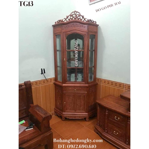 TỦ GÓC, Tủ Góc Bày Đồ Phòng Khách Dogodongky.net.vn  TG13