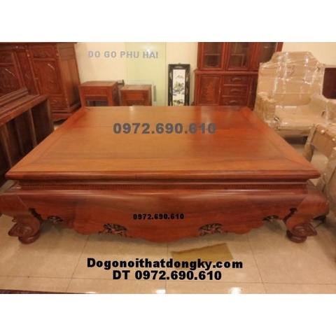 Sập gụ kiểu cổ, Sập chân quì gỗ hương SG18