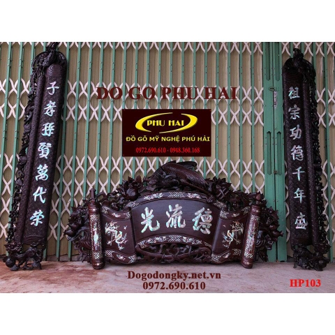 Nơi Bán Bộ Câu Đối Cuốn Thư Khảm Trai Thờ Gia Tiên HP103