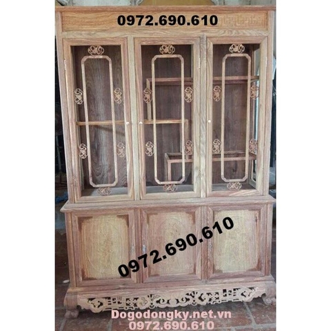 Tủ để rượu, Tủ bày rượu gỗ gụ mật TR20