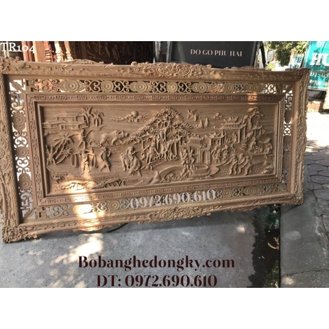 Tranh Vinh Qui Bái Tổ - Mẫu Tranh Gỗ Đẹp Tr104