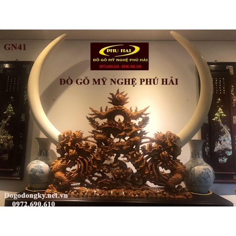 Giá Đỡ Ngà Voi Dùng Trang Trí Phòng Khách Vip GN.41